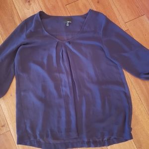 Greylin Navy Blouse